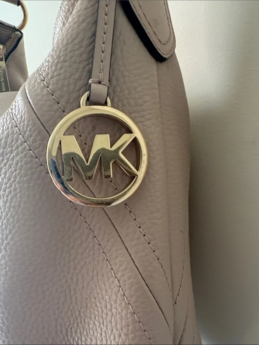 Michael Kors Blush Pink Leather Hobo Shoulder Bag